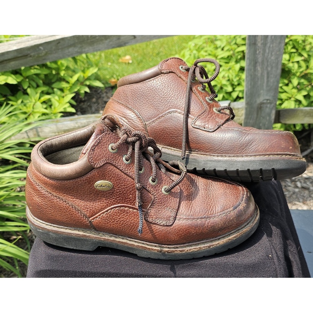 CABELA'S GORE-TEX BROWN‎ LEATHER ANKLE MENS 9 D SHOES